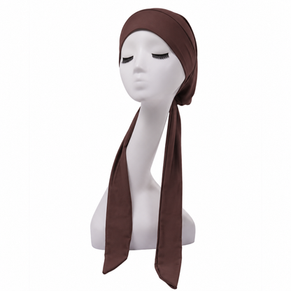 Hair cap with long scarves