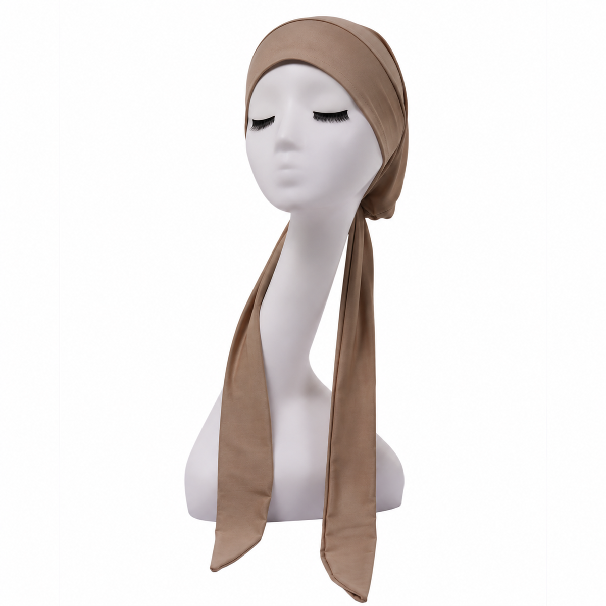 Hair cap with long scarves