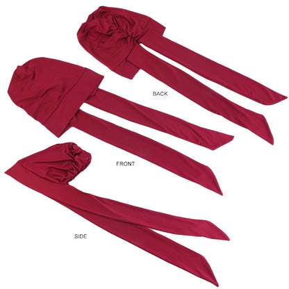 Hair cap with long scarves