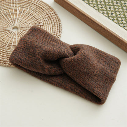 Twist front soft knitted headband