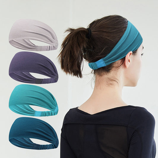 Jersey cotton sporty elastic bandanna hair band