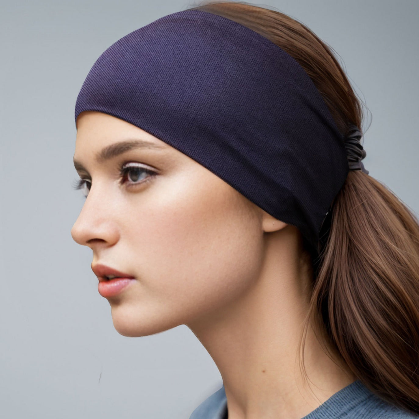 Super soft jersey cotton sporty bandanna hair band