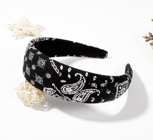 Paisley floral print Alice headband