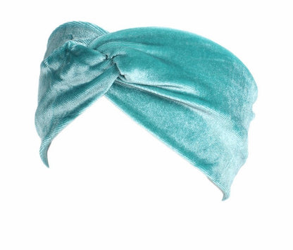 2-way twist front stretchy velvet headband
