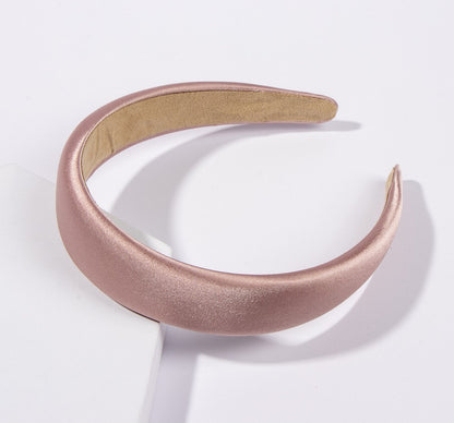 Silky satin padded Alice headband