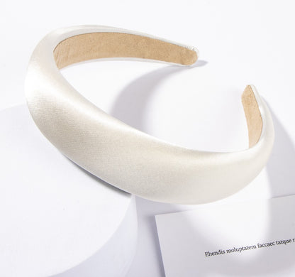 Silky satin padded Alice headband