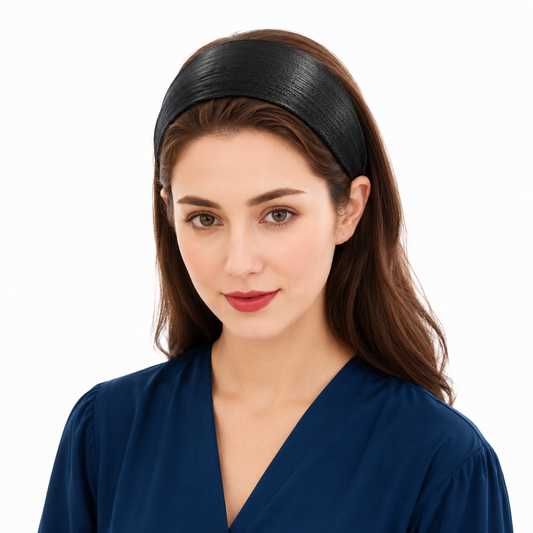 Bright metallic coloured wide headband