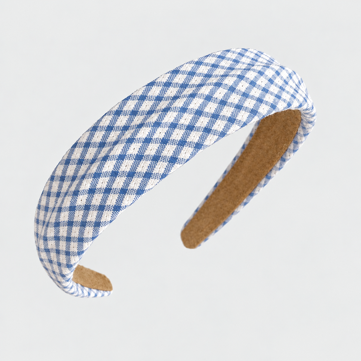 Curved headband in sky blue