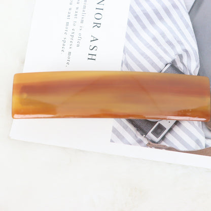 Large resin hair barrette