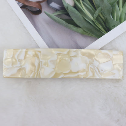 Large resin hair barrette