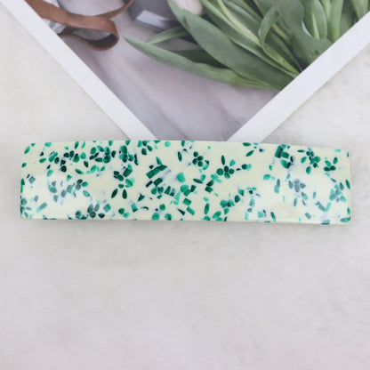 Large resin hair barrette