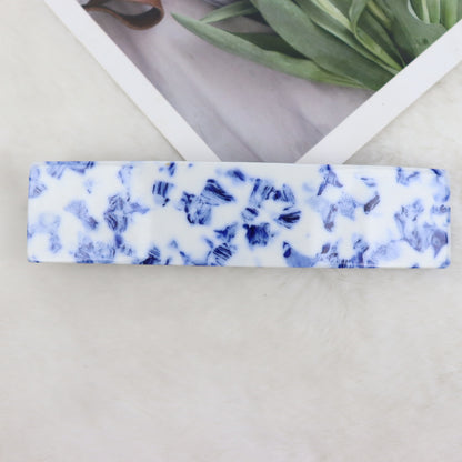 Large resin hair barrette