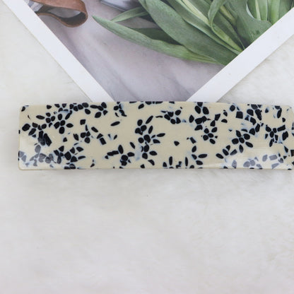 Large resin hair barrette
