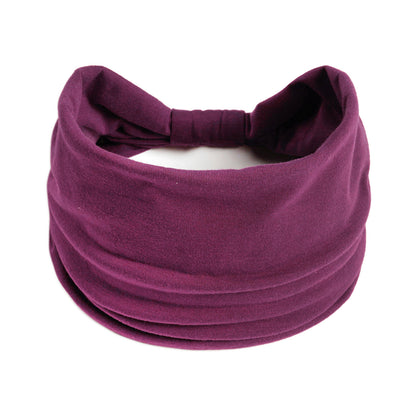 Plain colour 2-way bandanna hair band