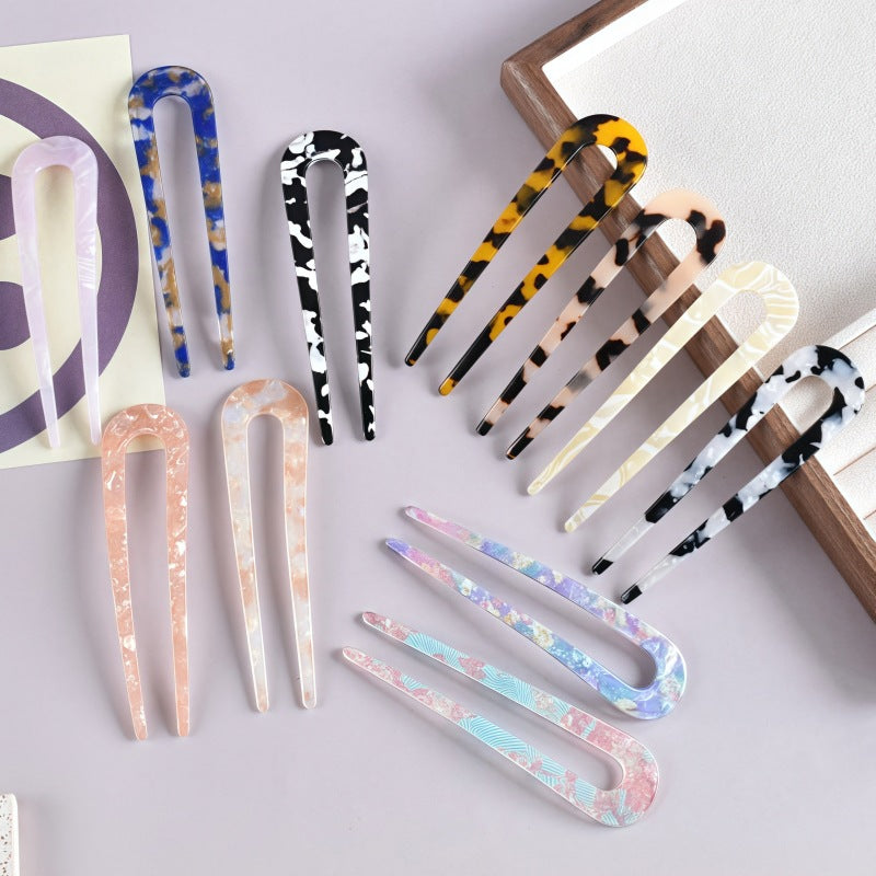 Resin slim hair fork