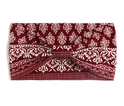 Ethnic style 2-way bandanna hair band