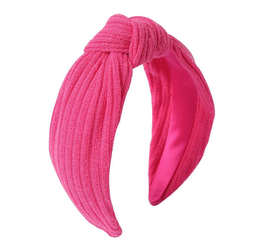 Knitted fabric knotted headband