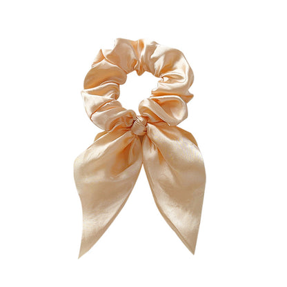 Satin scrunchies with bow