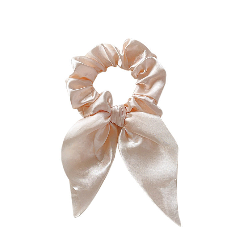 Satin scrunchies with bow