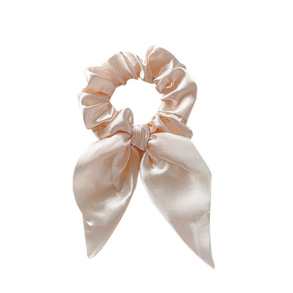 Satin scrunchies with bow