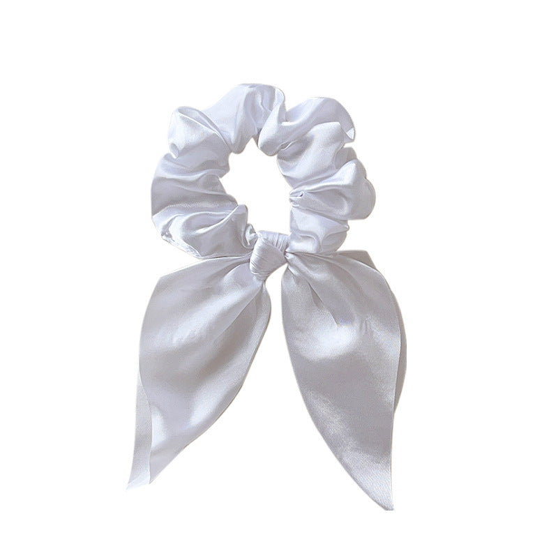 Satin scrunchies with bow