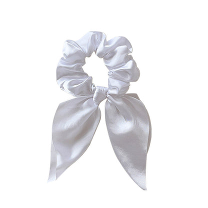 Satin scrunchies with bow