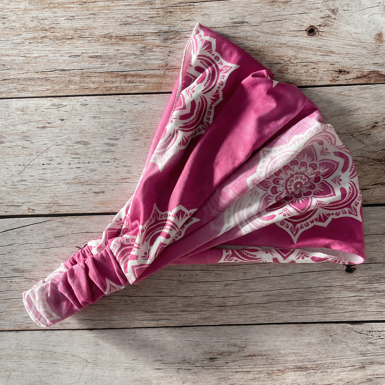Floral extra wide bandanna headband