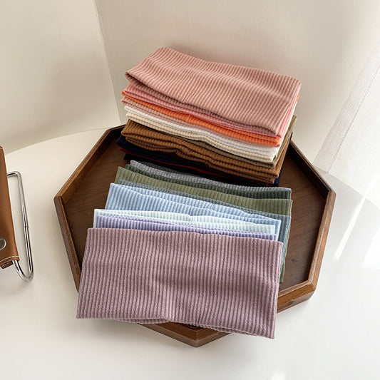 Ribbed stretchy extra-wide loop headband