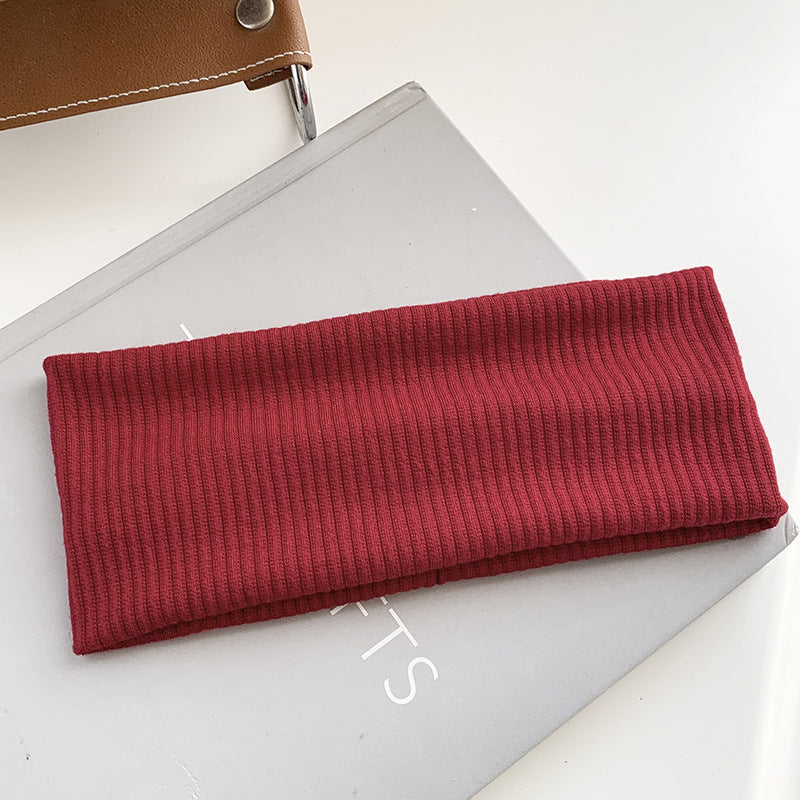 Ribbed wide loop headband