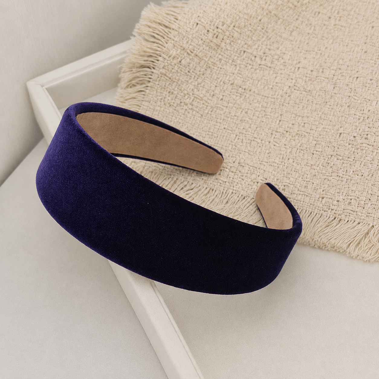 4cm velvet headband