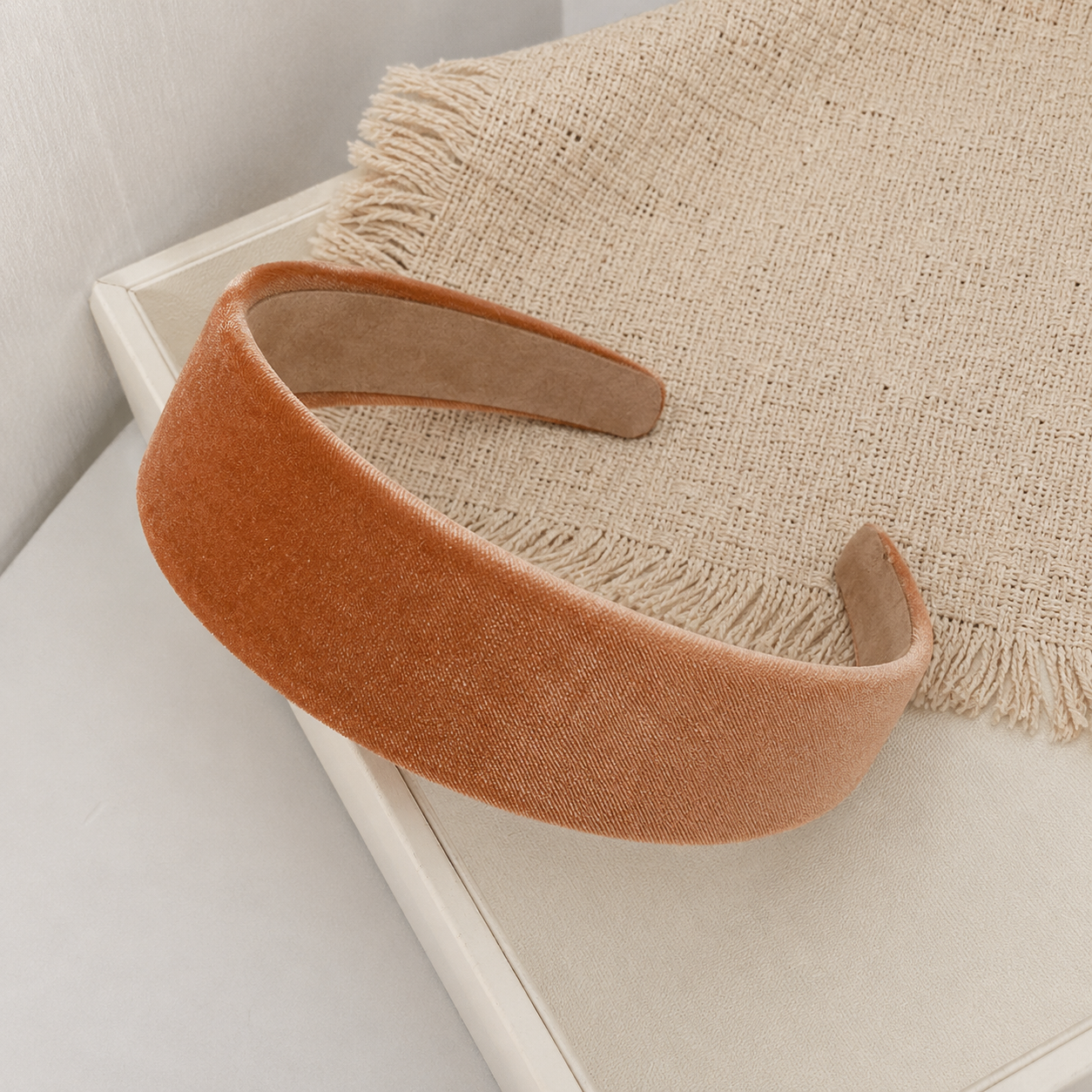 4cm velvet headband
