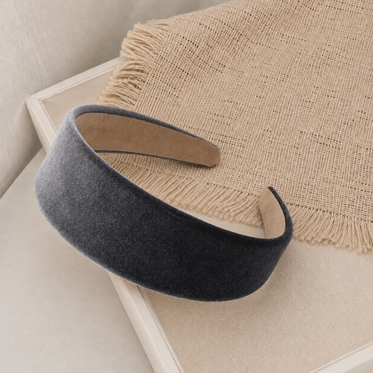 4cm velvet headband