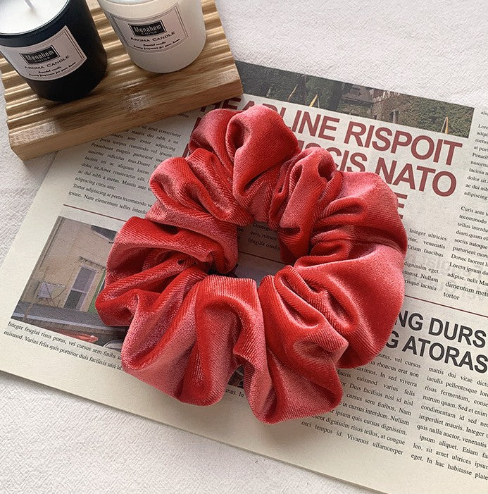 Velvet scrunchies