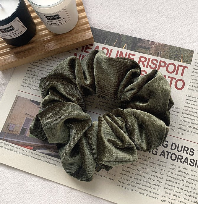Velvet scrunchies