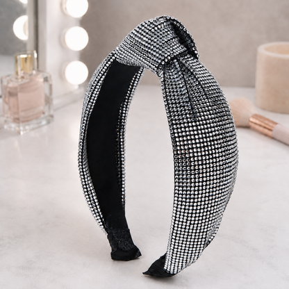 Rhinestone knotted headband