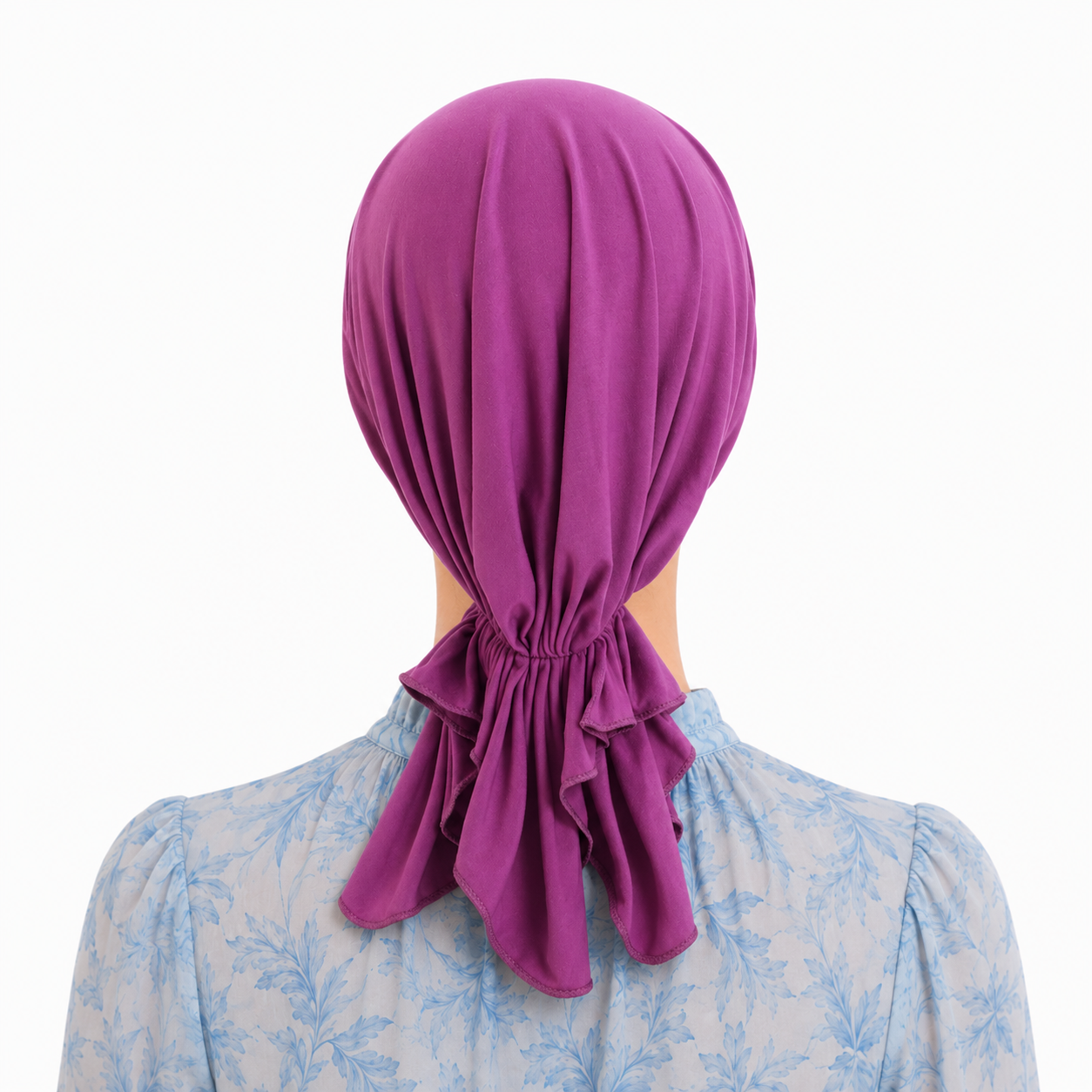 Jersey hair cap with tail