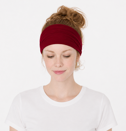 Double layer bandanna headband