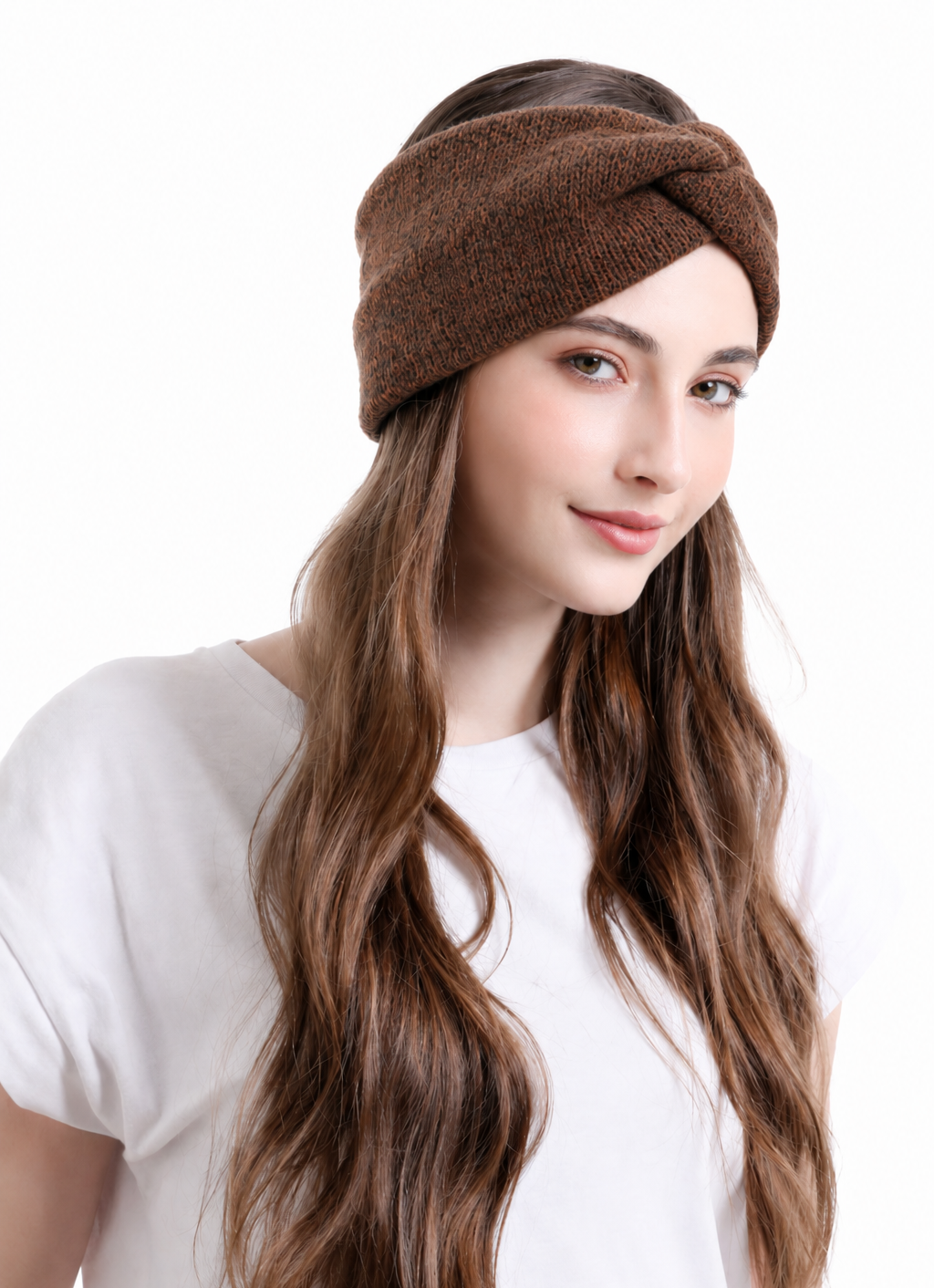 Twist front soft knitted headband