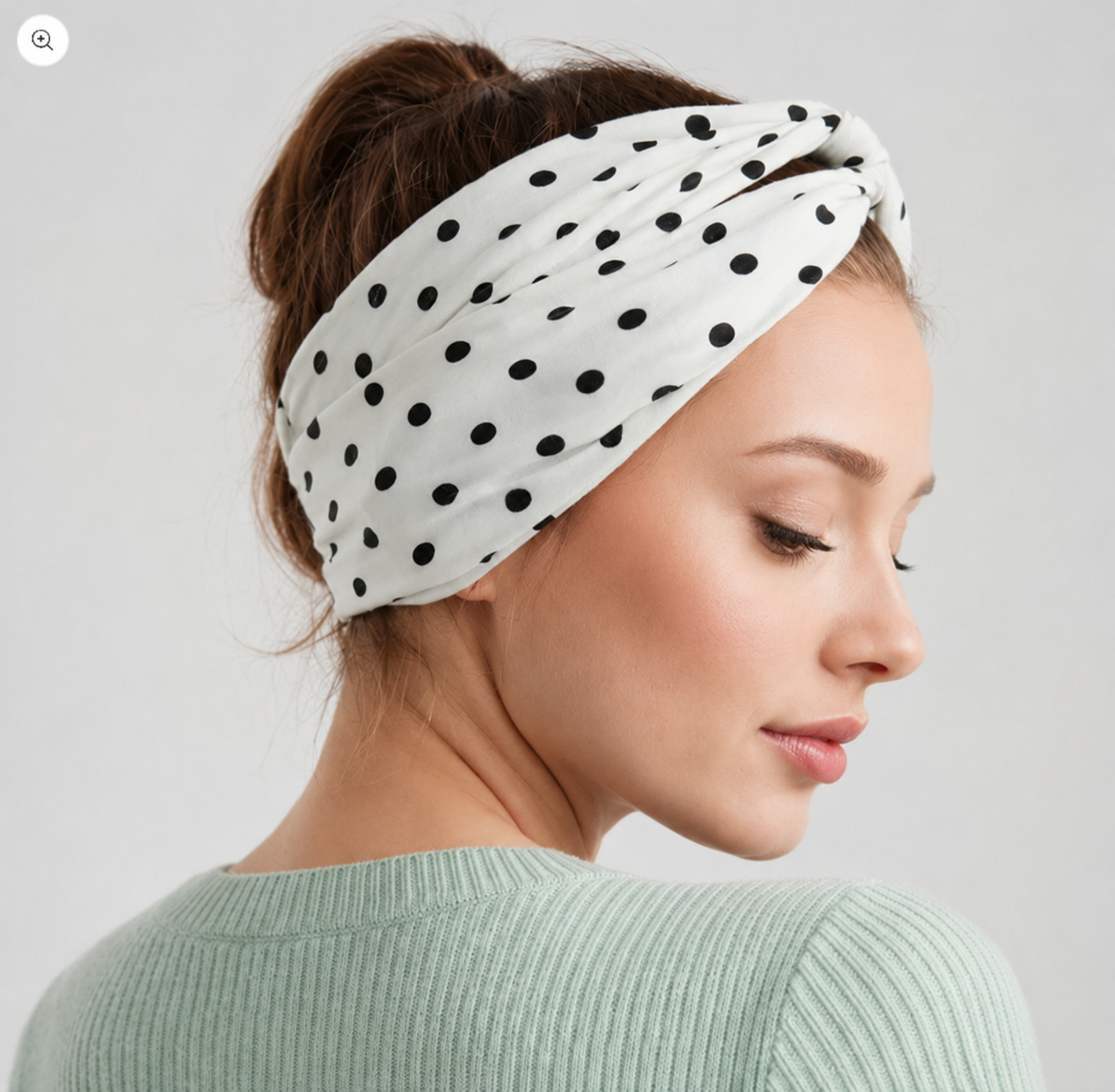Polka dots twist headband