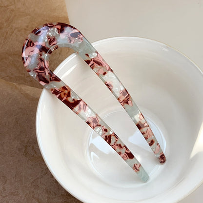 Multicoloured large hair fork / French hair pin