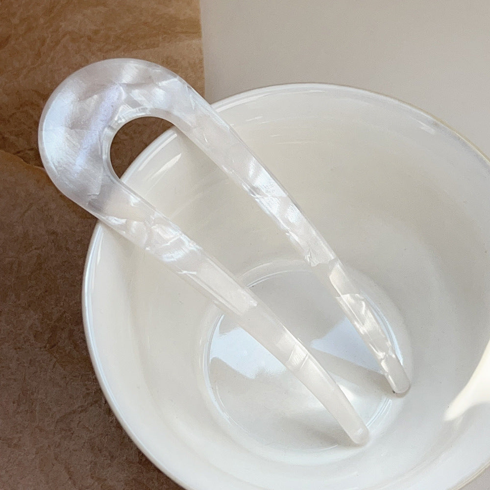 Multicoloured large hair fork / French hair pin