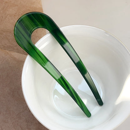 Multicoloured large hair fork / French hair pin