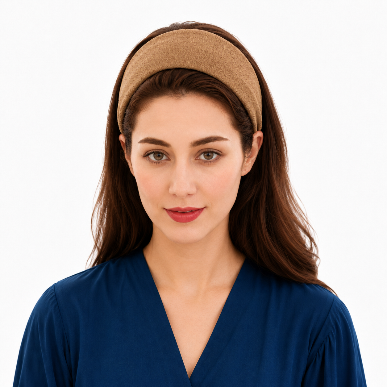 7cm flat dull velvet headband