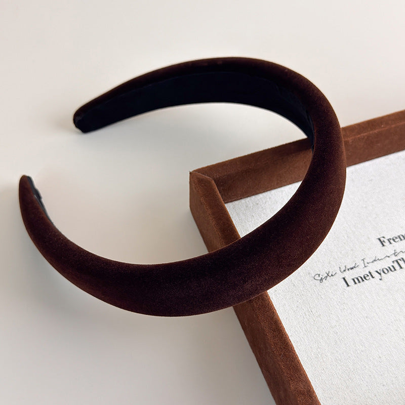 Soft velvet padded headband