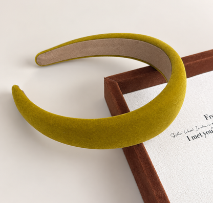 Soft velvet padded headband
