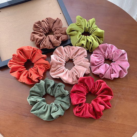 Smooth velvet large scrunchies