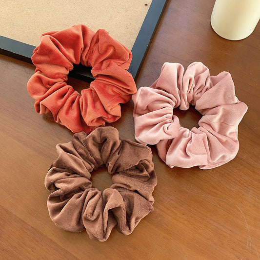 Smooth velvet large scrunchies