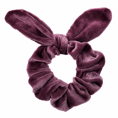 Velvet scrunchies with bow