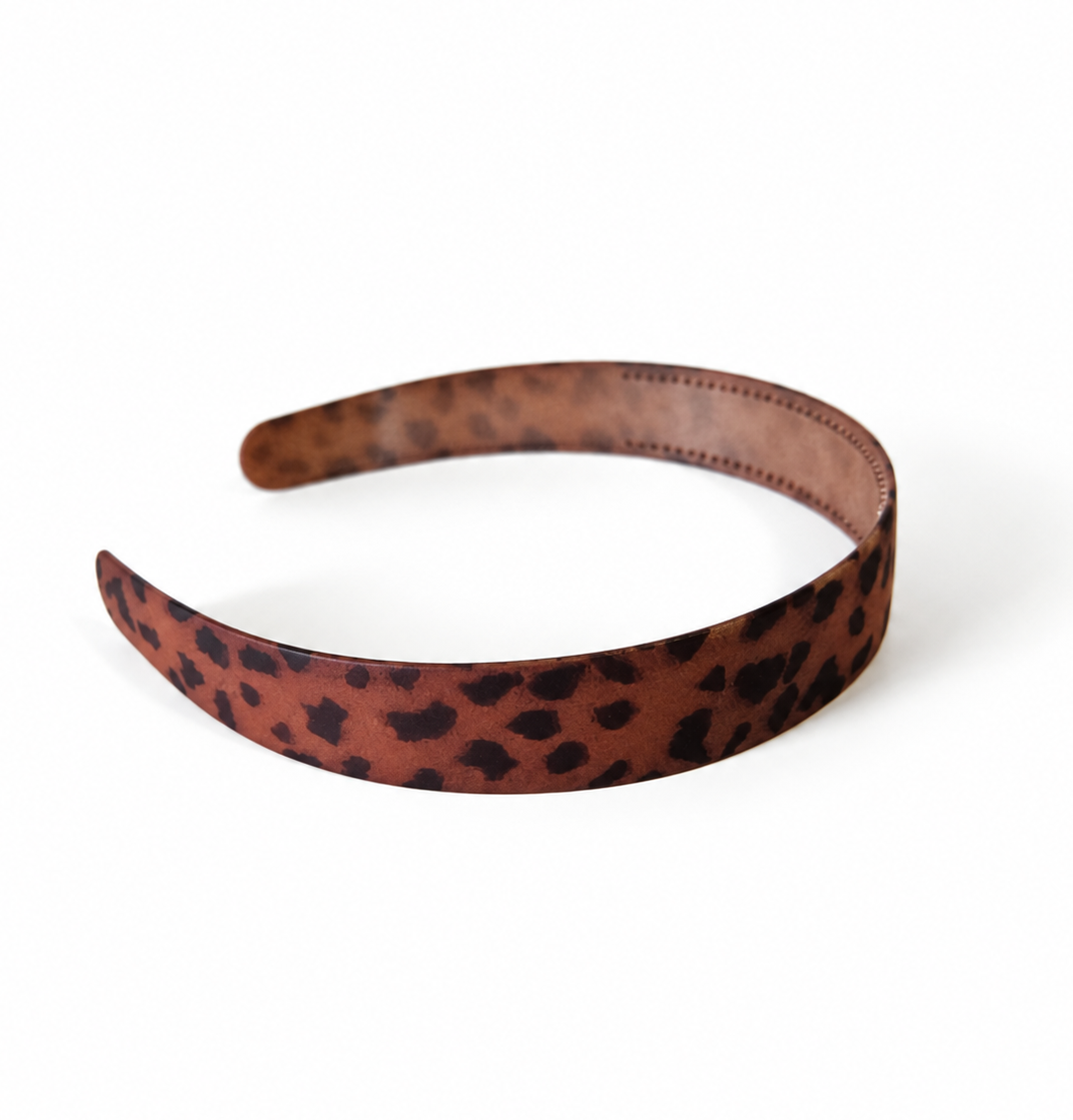 Black brown acrylic headband