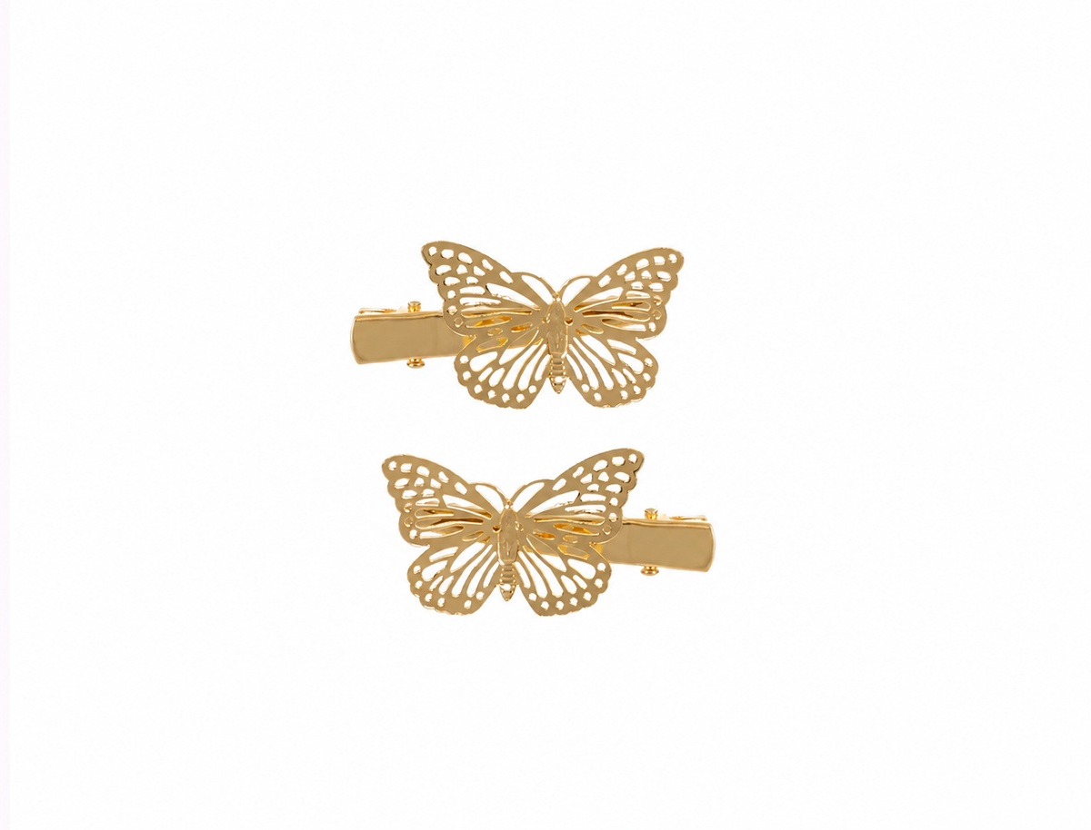 Butterfly hair slide